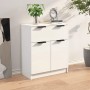 Hochglanzweißes Sperrholz-Sideboard 60x30x70 cm von vidaXL, Sideboards - Ref: Foro24-811094, Preis: 79,62 €, Rabatt: %