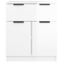 Aparador de madera contrachapada blanco brillante 60x30x70 cm de vidaXL, Aparadores - Ref: Foro24-811094, Precio: 79,62 €, De...