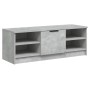 Concrete gray plywood TV cabinet 102x35.5x36.5cm by vidaXL, TV Furniture - Ref: Foro24-811371, Price: 63,16 €, Discount: %