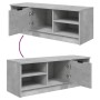 Concrete gray plywood TV cabinet 102x35.5x36.5cm by vidaXL, TV Furniture - Ref: Foro24-811371, Price: 63,16 €, Discount: %