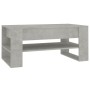 Mesa de centro madera contrachapada gris hormigón 102x55x45 cm de vidaXL, Mesas de centro - Ref: Foro24-810903, Precio: 68,27...