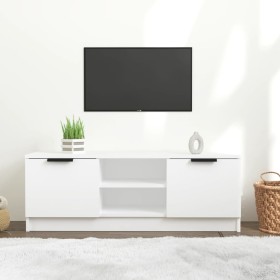 White plywood TV cabinet 102x35x36.5 cm by vidaXL, TV Furniture - Ref: Foro24-811511, Price: 64,72 €, Discount: %