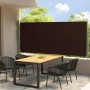 Retractable brown garden side awning 117x300 cm by vidaXL, Umbrellas - Ref: Foro24-317829, Price: 75,21 €, Discount: %