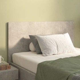 Gray plywood bed headboard 120x1.5x80 cm by vidaXL, Headboards and footboards - Ref: Foro24-811029, Price: 53,99 €, Discount: %