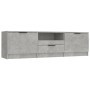 Mueble de TV madera contrachapada gris hormigón 140x35x40 cm de vidaXL, Muebles TV - Ref: Foro24-811452, Precio: 92,13 €, Des...