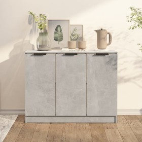 Concrete gray plywood sideboard 90.5x30x70 cm by vidaXL, Sideboards - Ref: Foro24-811191, Price: 66,57 €, Discount: %