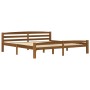 Honey brown pine solid wood bed frame 180x200 cm by vidaXL, Beds and slatted bases - Ref: Foro24-322080, Price: 131,99 €, Dis...