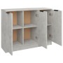 Aparador de madera contrachapada gris hormigón 90,5x30x70 cm de vidaXL, Aparadores - Ref: Foro24-811191, Precio: 64,25 €, Des...