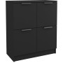 Aparador de madera contrachapada negro 60x30x70 cm de vidaXL, Aparadores - Ref: Foro24-811098, Precio: 54,69 €, Descuento: %