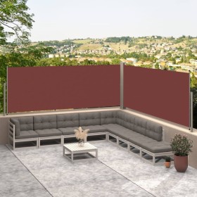 Toldo lateral retráctil marrón 117x600 cm de vidaXL, Sombrillas - Ref: Foro24-317985, Precio: 65,99 €, Descuento: %