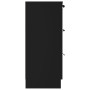 Aparador de madera contrachapada negro 60x30x70 cm de vidaXL, Aparadores - Ref: Foro24-811071, Precio: 63,71 €, Descuento: %