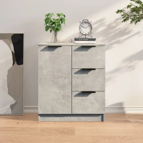 Concrete gray plywood sideboard 60x30x70 cm by vidaXL, Sideboards - Ref: Foro24-811083, Price: 70,99 €, Discount: %