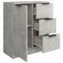 Aparador de madera contrachapada gris hormigón 60x30x70 cm de vidaXL, Aparadores - Ref: Foro24-811083, Precio: 70,92 €, Descu...