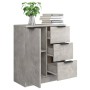 Aparador de madera contrachapada gris hormigón 60x30x70 cm de vidaXL, Aparadores - Ref: Foro24-811083, Precio: 70,92 €, Descu...