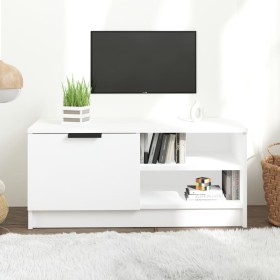 TV stand made of white plywood 80x35x36.5 cm by vidaXL, TV Furniture - Ref: Foro24-811466, Price: 47,31 €, Discount: %