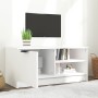 TV stand made of white plywood 80x35x36.5 cm by vidaXL, TV Furniture - Ref: Foro24-811466, Price: 50,48 €, Discount: %