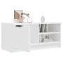 TV stand made of white plywood 80x35x36.5 cm by vidaXL, TV Furniture - Ref: Foro24-811466, Price: 50,48 €, Discount: %