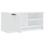 TV stand made of white plywood 80x35x36.5 cm by vidaXL, TV Furniture - Ref: Foro24-811466, Price: 50,48 €, Discount: %