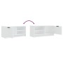 TV stand made of white plywood 80x35x36.5 cm by vidaXL, TV Furniture - Ref: Foro24-811466, Price: 50,48 €, Discount: %