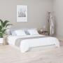 Cabecero cama madera contrachapada blanco brillo 200x1,5x80 cm de vidaXL, Cabeceros y pies de cama - Ref: Foro24-811049, Prec...