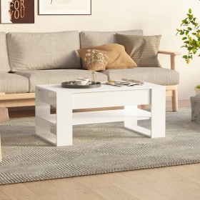 Couchtisch aus glänzend weißem Sperrholz, 102 x 55 x 45 cm von vidaXL, Couchtisch - Ref: Foro24-810905, Preis: 78,93 €, Rabat...