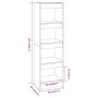 Estantería/divisor de espacios blanco brillante 40x30x135 cm de vidaXL, Librerías y estanterías - Ref: Foro24-811625, Precio:...