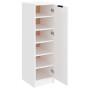 White plywood shoe cabinet 30x35x100 cm by vidaXL, Shoe racks and shoe organizers - Ref: Foro24-811430, Price: 78,89 €, Disco...