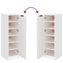 White plywood shoe cabinet 30x35x100 cm by vidaXL, Shoe racks and shoe organizers - Ref: Foro24-811430, Price: 78,89 €, Disco...