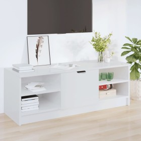 Glossy white plywood TV cabinet 102x35.5x36.5cm by vidaXL, TV Furniture - Ref: Foro24-811373, Price: 60,99 €, Discount: %