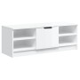 Glänzend weißer Sperrholz-TV-Schrank 102 x 35,5 x 36,5 cm von vidaXL, TV-Möbel - Ref: Foro24-811373, Preis: 60,54 €, Rabatt: %