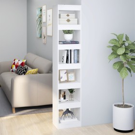 Estantería/divisor de espacios blanco 40x30x198 cm de vidaXL, Librerías y estanterías - Ref: Foro24-811637, Precio: 73,60 €, ...