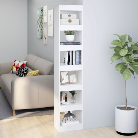 Estantería/divisor de espacios blanco 40x30x198 cm de vidaXL, Librerías y estanterías - Ref: Foro24-811637, Precio: 79,23 €, ...