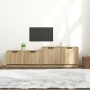 TV stand made of Sonoma oak plywood, 158.5x36x45 cm by vidaXL, TV Furniture - Ref: Foro24-811487, Price: 92,67 €, Discount: %