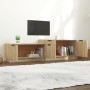 TV stand made of Sonoma oak plywood, 158.5x36x45 cm by vidaXL, TV Furniture - Ref: Foro24-811487, Price: 92,67 €, Discount: %