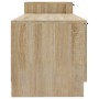 TV stand made of Sonoma oak plywood, 158.5x36x45 cm by vidaXL, TV Furniture - Ref: Foro24-811487, Price: 92,67 €, Discount: %