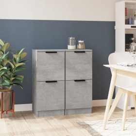 Sideboards 2 pcs concrete gray plywood 30x30x70 cm by vidaXL, Sideboards - Ref: Foro24-811178, Price: 78,19 €, Discount: %