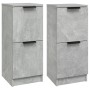 Sideboards 2 Stück betongraues Sperrholz 30x30x70 cm von vidaXL, Sideboards - Ref: Foro24-811178, Preis: 78,55 €, Rabatt: %