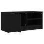 Black plywood TV cabinet 80x35x36.5 cm by vidaXL, TV Furniture - Ref: Foro24-811468, Price: 54,38 €, Discount: %