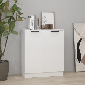 Glossy white plywood sideboard 60x30x70 cm by vidaXL, Sideboards - Ref: Foro24-811067, Price: 78,27 €, Discount: %