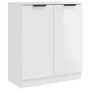 Glossy white plywood sideboard 60x30x70 cm by vidaXL, Sideboards - Ref: Foro24-811067, Price: 73,19 €, Discount: %