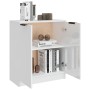 Glossy white plywood sideboard 60x30x70 cm by vidaXL, Sideboards - Ref: Foro24-811067, Price: 73,19 €, Discount: %