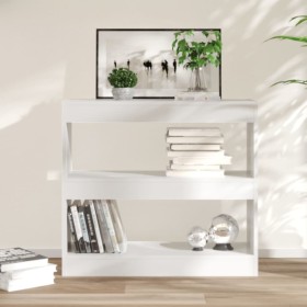 Glänzend weißes Regal/Raumteiler 80x30x72 cm von vidaXL, Bücherregale und Regale - Ref: Foro24-811697, Preis: 60,58 €, Rabatt: %