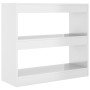 Estantería/divisor de espacios blanco brillante 80x30x72 cm de vidaXL, Librerías y estanterías - Ref: Foro24-811697, Precio: ...