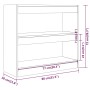 Glänzend weißes Regal/Raumteiler 80x30x72 cm von vidaXL, Bücherregale und Regale - Ref: Foro24-811697, Preis: 60,58 €, Rabatt: %