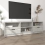 Concrete gray plywood TV cabinet 150x33.5x45 cm by vidaXL, TV Furniture - Ref: Foro24-811461, Price: 93,99 €, Discount: %