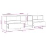 TV-Schrank aus betongrauem Sperrholz, 150 x 33,5 x 45 cm von vidaXL, TV-Möbel - Ref: Foro24-811461, Preis: 94,99 €, Rabatt: %