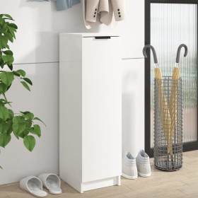 Glossy white plywood shoe cabinet 30x35x100 cm by vidaXL, Shoe racks and shoe organizers - Ref: Foro24-811436, Price: 87,34 €...