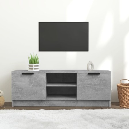 Mueble de TV madera contrachapada gris hormigón 102x35x36,5 cm de vidaXL, Muebles TV - Ref: Foro24-811515, Precio: 58,88 €, D...