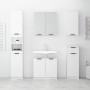 White plywood bathroom cabinet 32x34x188.5 cm by vidaXL, Lockers and storage cabinets - Ref: Foro24-811322, Price: 100,67 €, ...