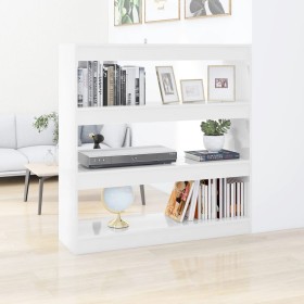 Glänzend weißes Regal/Raumteiler 100 x 30 x 103 cm von vidaXL, Bücherregale und Regale - Ref: Foro24-811751, Preis: 75,43 €, ...